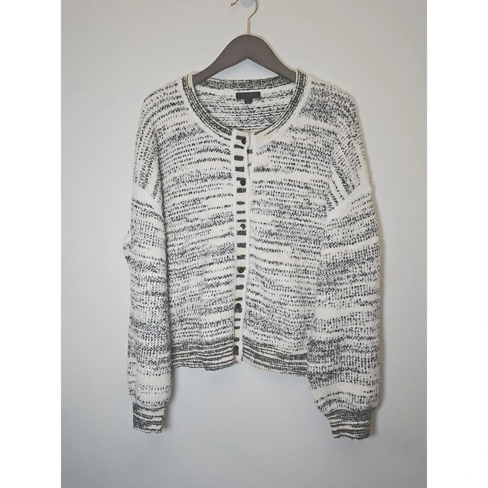 J. Crew Women's Space-dyed Textured Cardigan Sweater Size‎ XL